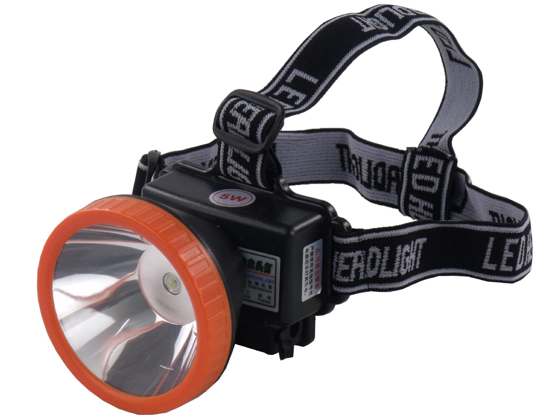 依朗迪2815 led黄光钓鱼灯户外头戴式超亮防水手电筒5w强光头灯