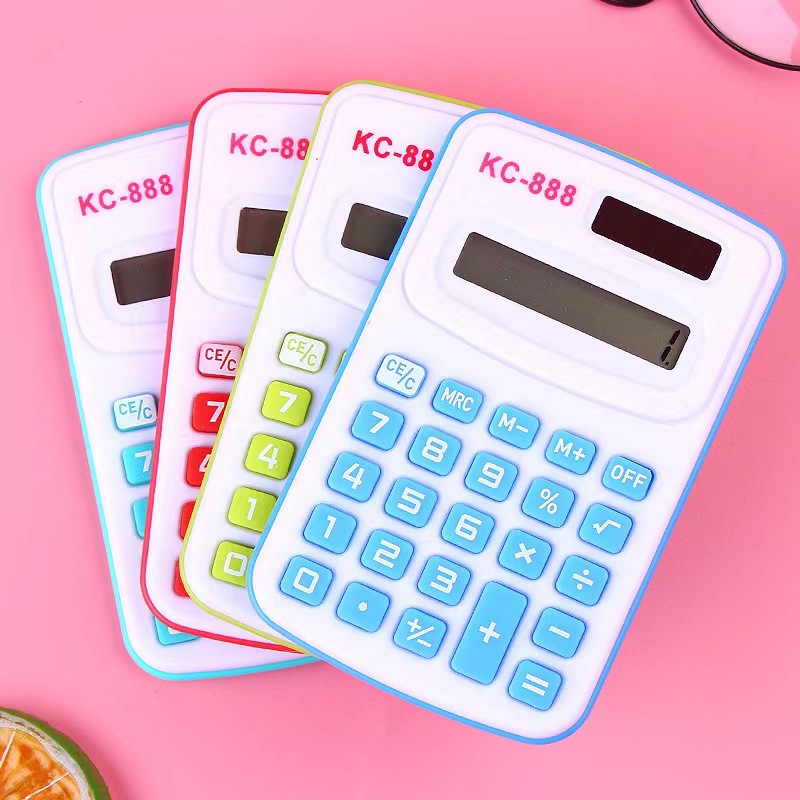 Wholesale Children's Cartoon Calculator Color Student Mini Cute Computer Kc888 Primary School Student School Supplies