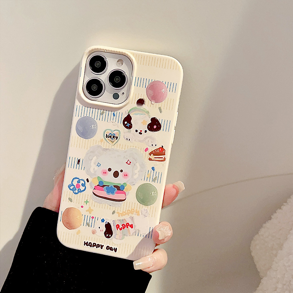 Candy Animal Party for Iphone14promax Phone Case 12 Apple 11 Super Cute Cartoon 13 Silicone 14