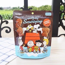 日本北陆制果小饼干巧克力曲奇可可味史努比snoopy儿童零食