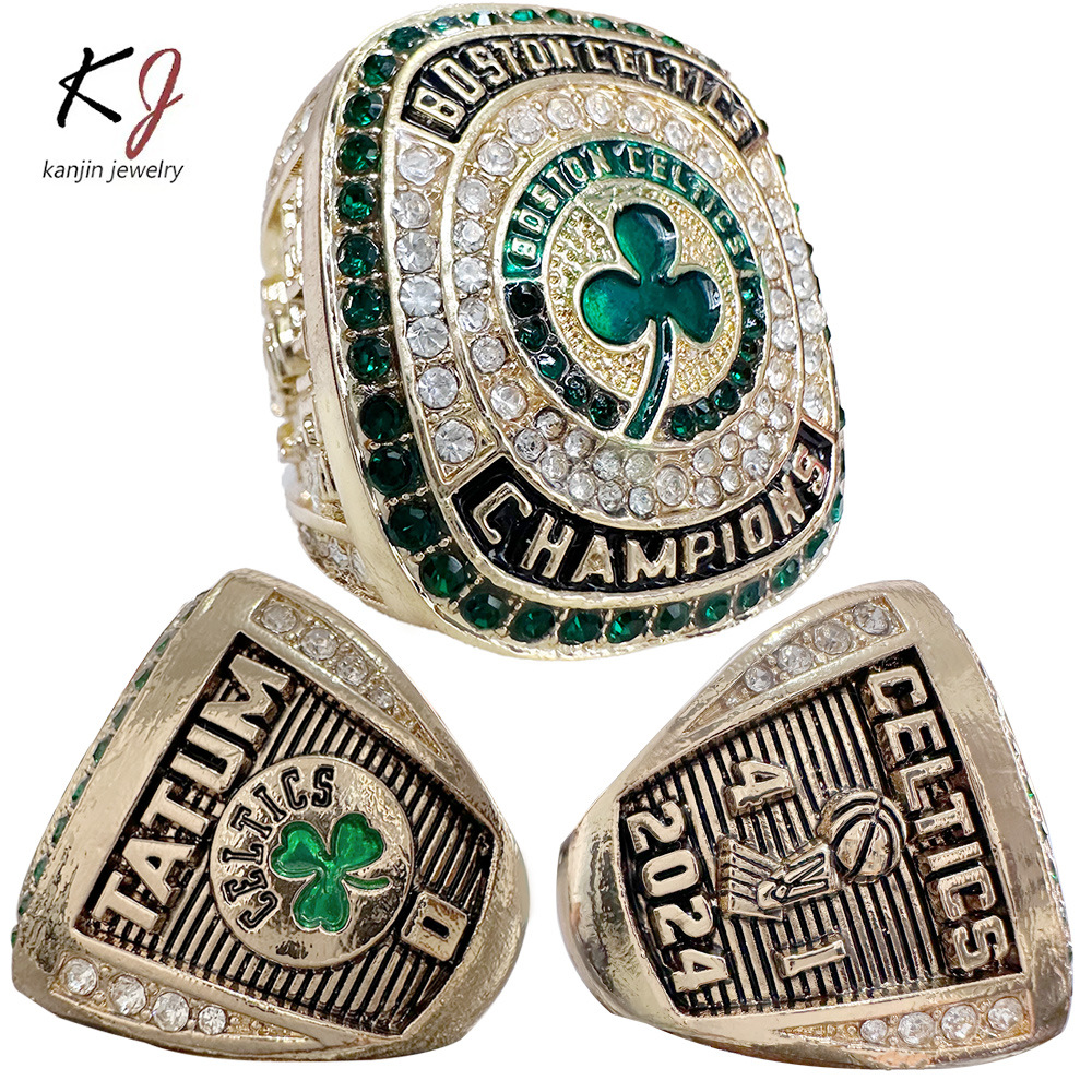 2024年篮球nba波士顿凯尔特人加内特总冠军戒指球迷指环-阿里巴巴