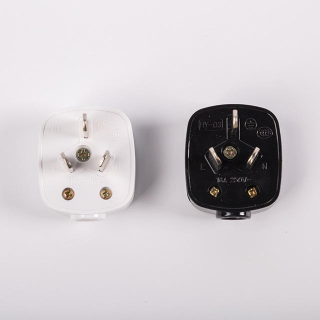 厂家直销16a电源插头国家标准可拆卸220v三相插头10a三脚插可定制