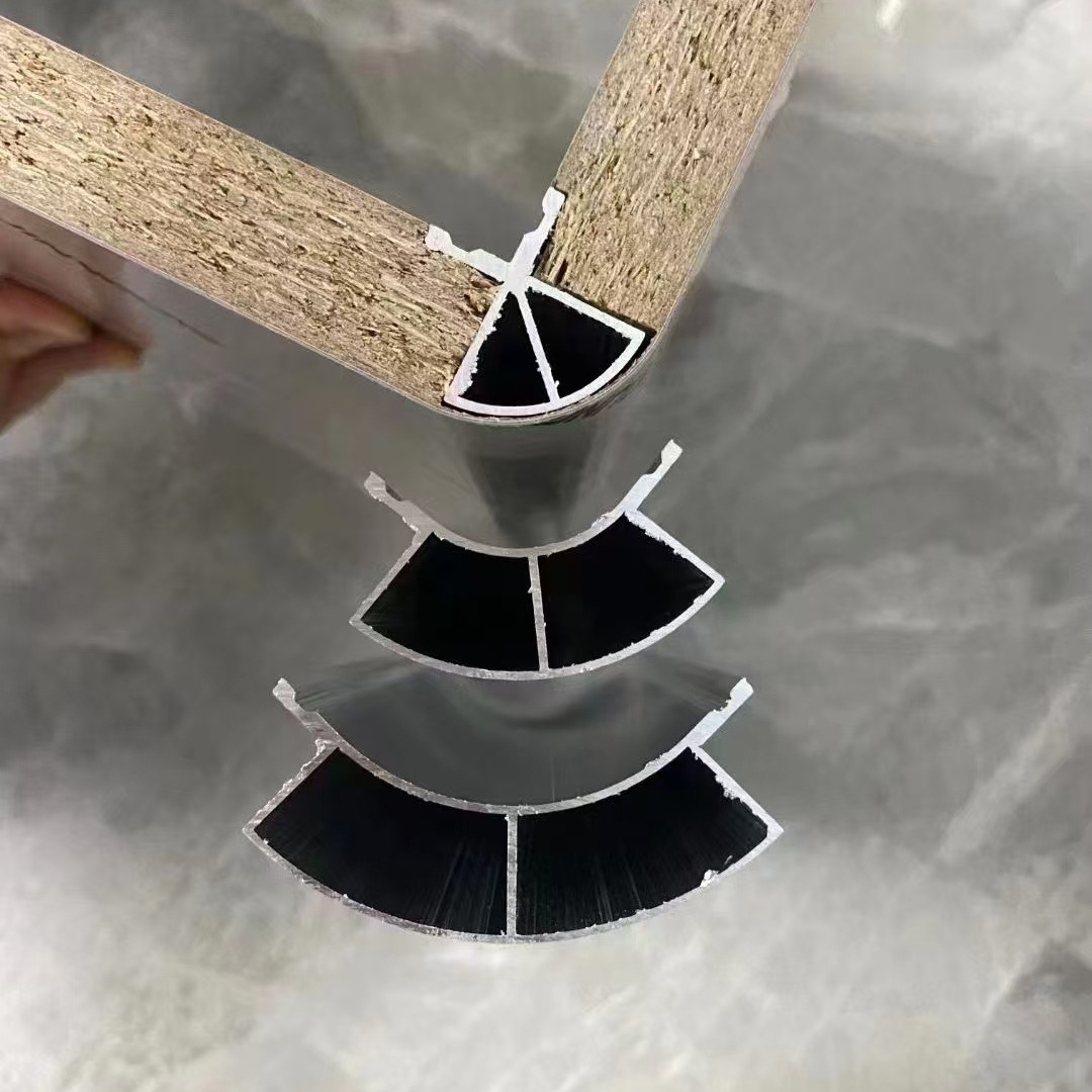 全屋圆弧填充条收口铝合金圆弧线条内衬美缝无痕四分之一-阿里巴巴