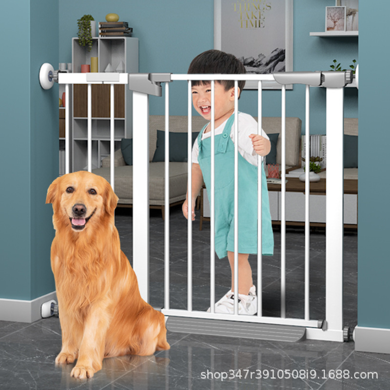 Children's Door Fence Dog Door Pet Fence Baby Indoor Stair Entrance Punch-Free Security Protection Door Fence Cross-Border