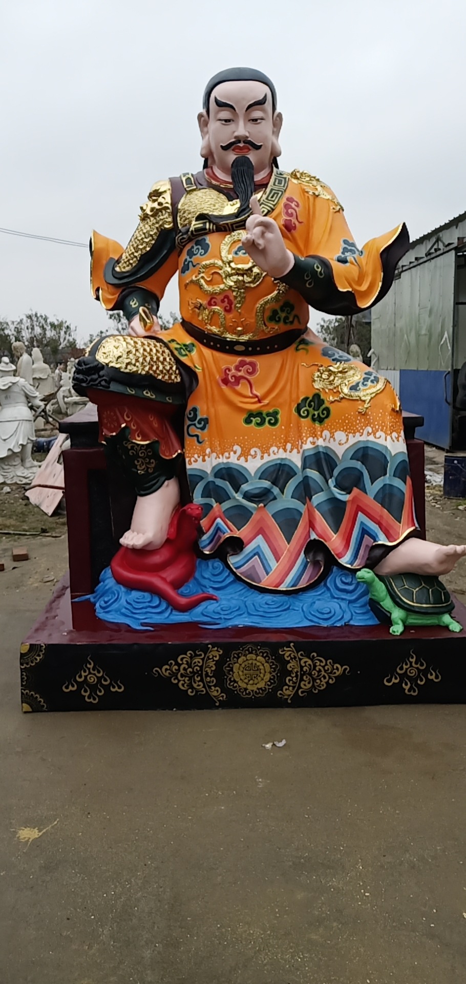 真武大帝像祖师爷像北帝神像树脂玻璃钢木雕善缘佛像厂