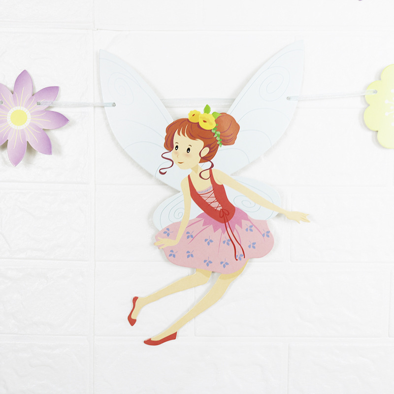 大号精灵花朵小仙子拉旗吊坠浪漫仙子女神小仙女美少女挂旗