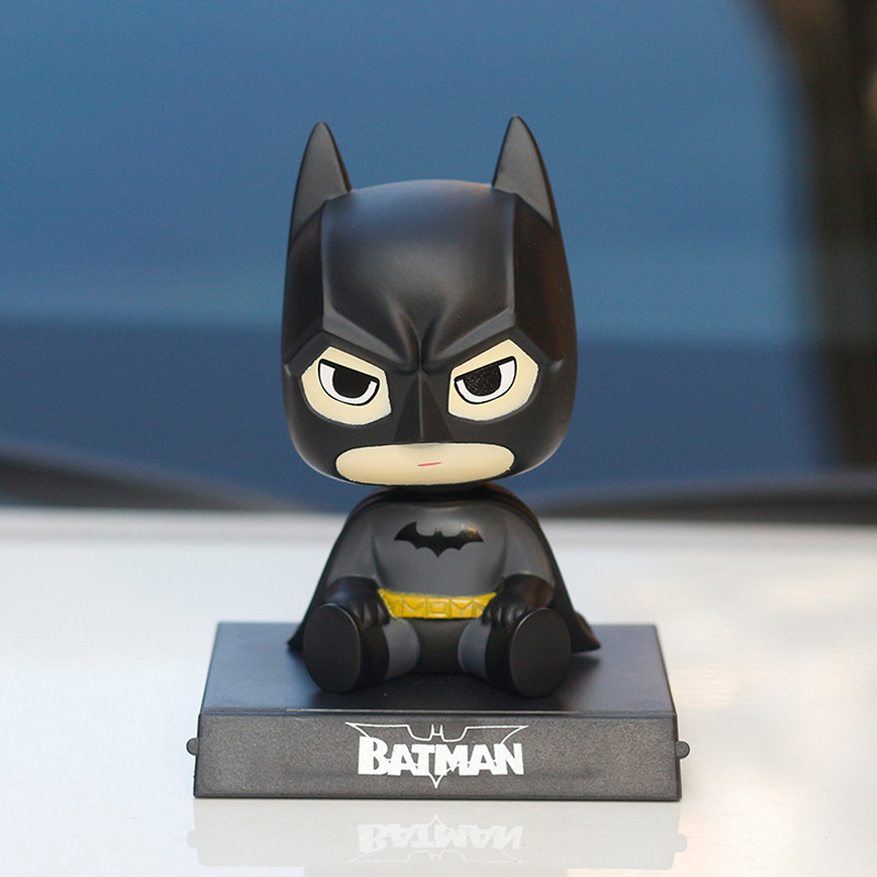 Bat New Captain Tree Man Hero Car Decoration Spring Bobble Head Doll Cartoon Creative Car Decoration Car Decoration