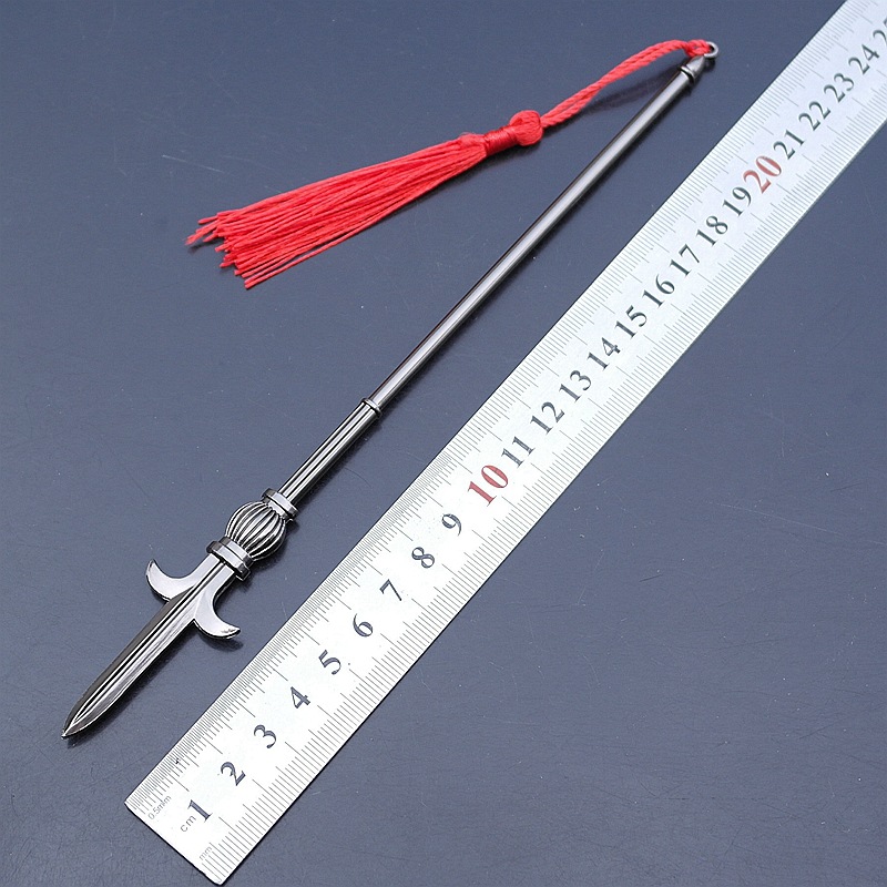 罗成长枪吕布方天画戟杨戬单月戟卢俊义林冲手办武器模型道具