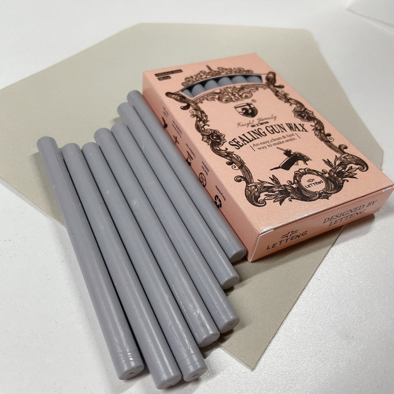 28色圆形火漆蜡棒蜡条婚礼请帖封口 长款火漆蜡棒印章10*0.75cm