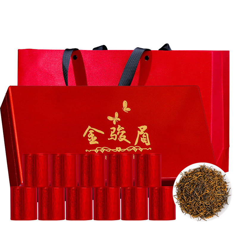 2024新茶武夷山金骏眉茶叶红茶散装金俊眉小罐子茶实木礼盒装450g