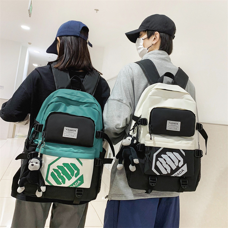 Large Capacity Schoolbag Male High School Student College Student 2023 New Fashion Popular Computer Backpack Female Backpack Fashion