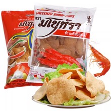 马努拉宋卡虾片500g泰国进口龙虾片胡椒蒜味需油炸泰国小吃自己炸