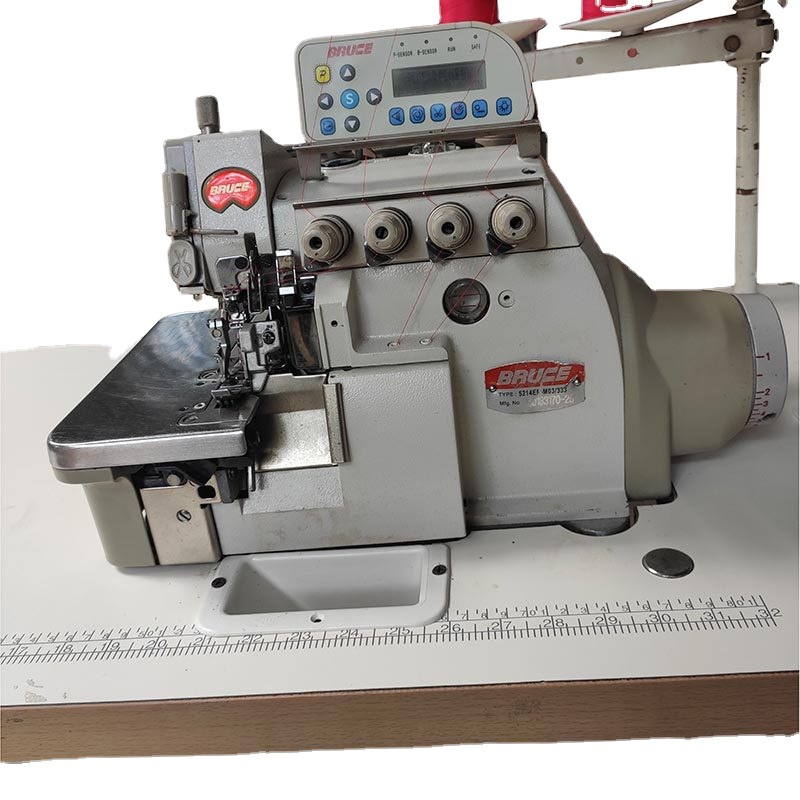 二手电脑锁边机杰克四线五线服装包边八成新工业自动剪线直驱包缝