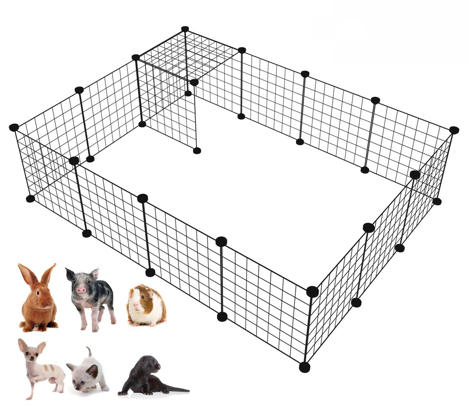 Pet Fence Dog Crate Indoor Small and Medium-Sized Dogs Fence Isolation Door Kennel Dog Block Board Protective Grating Free Combination