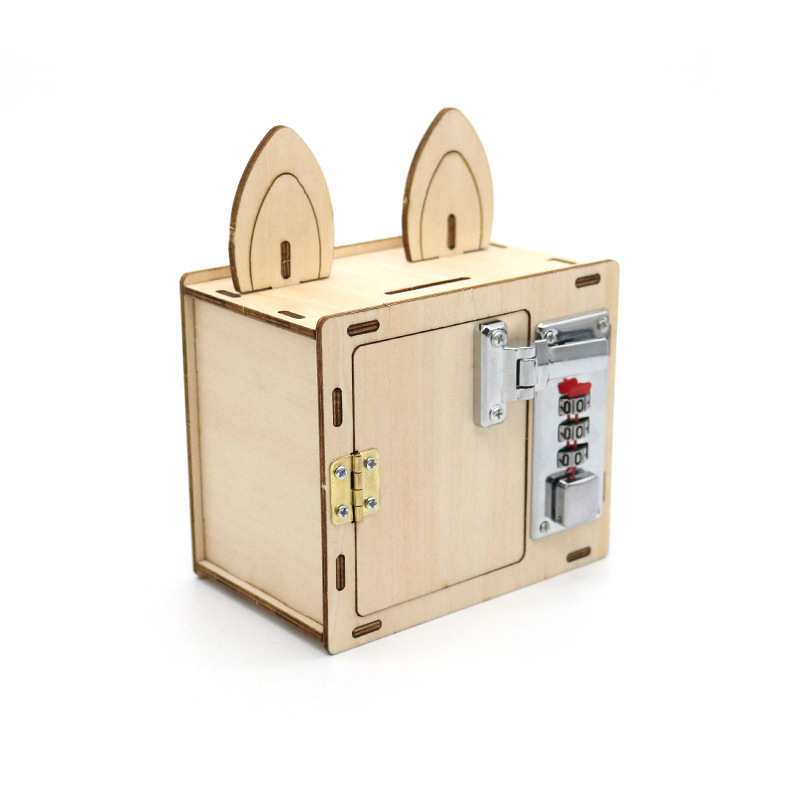 diy科技小制作模型多功能机械密码保险箱儿童手工拼装制作材料包