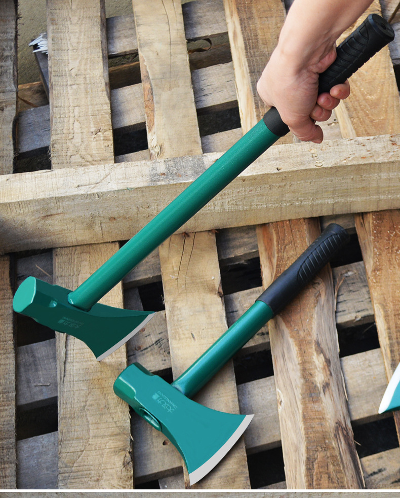 斧头锤斧 劈柴斧 伐木斧子 锋利砍斧 钢管柄斧子 不掉头户外斧子