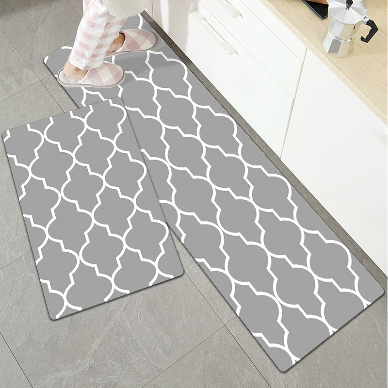 Kitchen Carpet Floor Mat Door Mat Door Mat Crystal Velvet Long Mat Bedroom Foot Mat Bedside Carpet