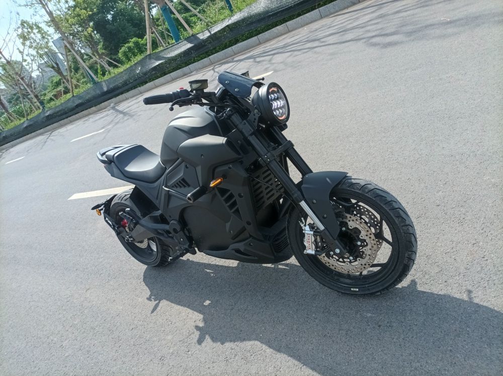 72v8000w中置电机大魔鬼运动摩托车街车油改电摩出口专供电动摩托