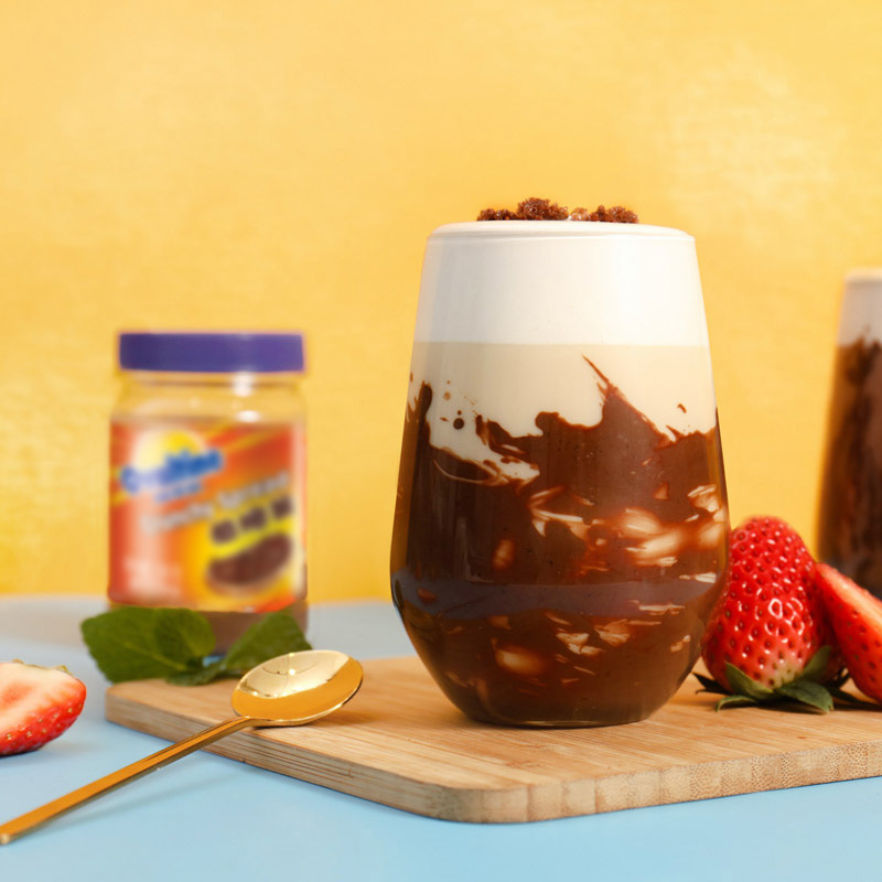 阿华田酷脆酱巧克力酱罐装200g烘焙甜品奶茶原料早餐见包装网红散