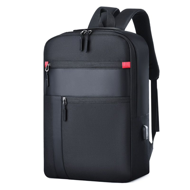 2023 New Backpack Men's Foreign Trade Cross-Border Business Backpack Computer Bag Student Schoolbag Large Capacity USB Backpack