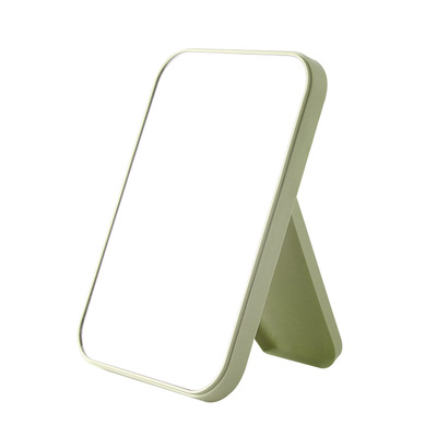 Factory Wholesale Portable Folding Mirror Simple Square Makeup Mirror Dormitory Students Desktop Small Mirror Multi-Purpose Mirror