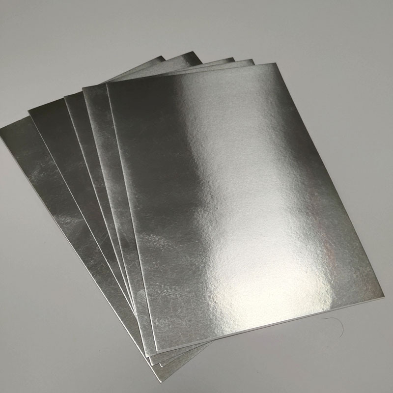 包装卡纸 375克白底pet哑银纸  正度对开平张