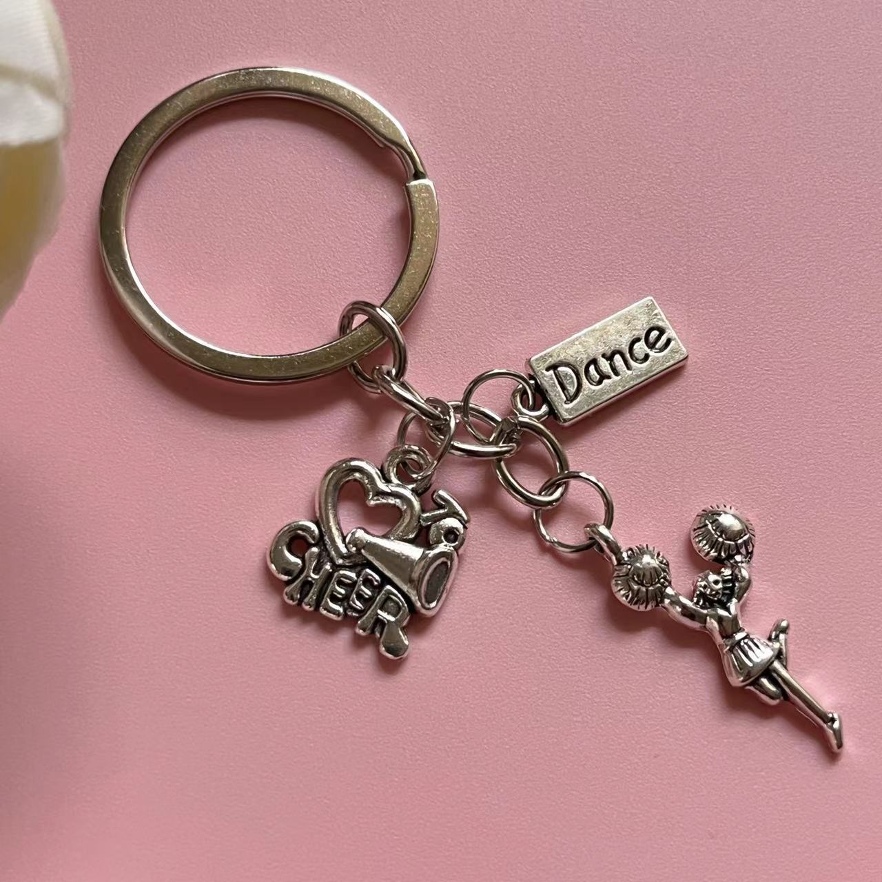 dance 舞蹈者 cheer 舞蹈者励志钥匙链 汽车钥匙背包挂饰钥匙扣
