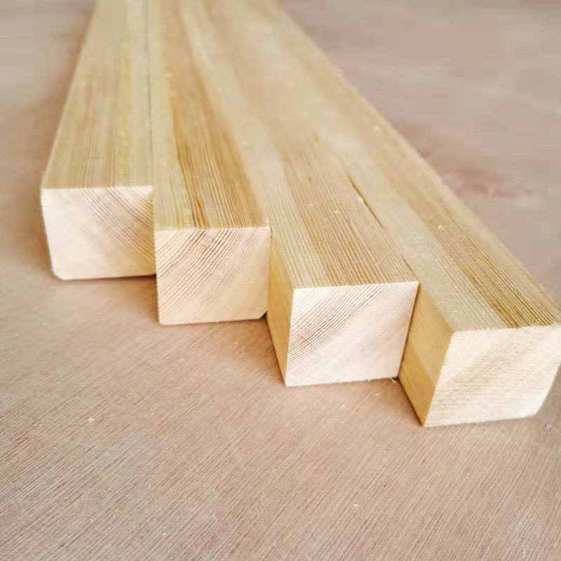 4x4cm正方形松木实木木条抛光木方diy手工制作材料原木方条子