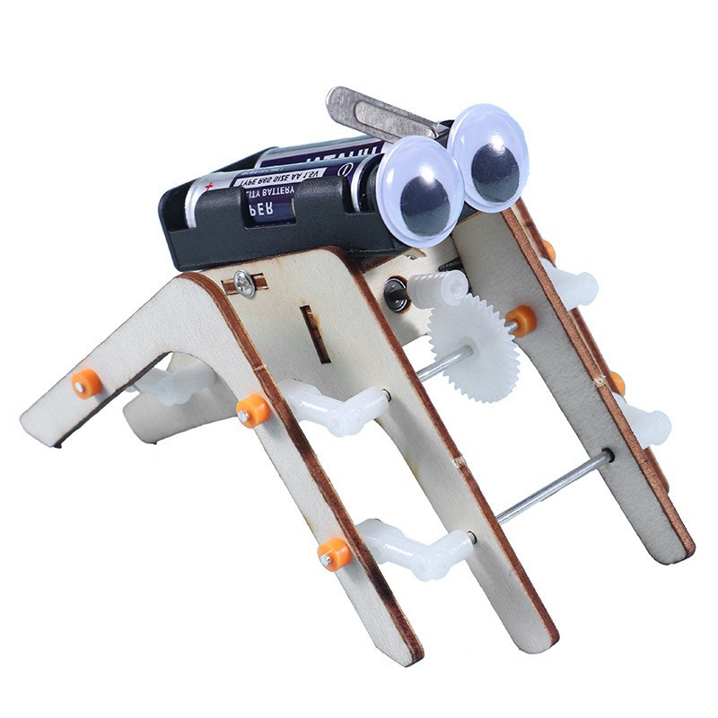 科技小制作diy蜘蛛仿生八足机器人 科学实验幼儿园中小学stem教育