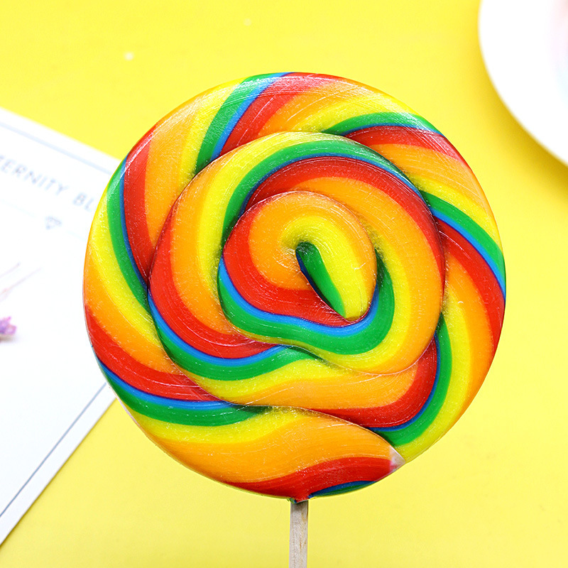 稻麦香200克80克超大五彩棒棒糖婚庆节日儿童零食糖果彩虹波板糖