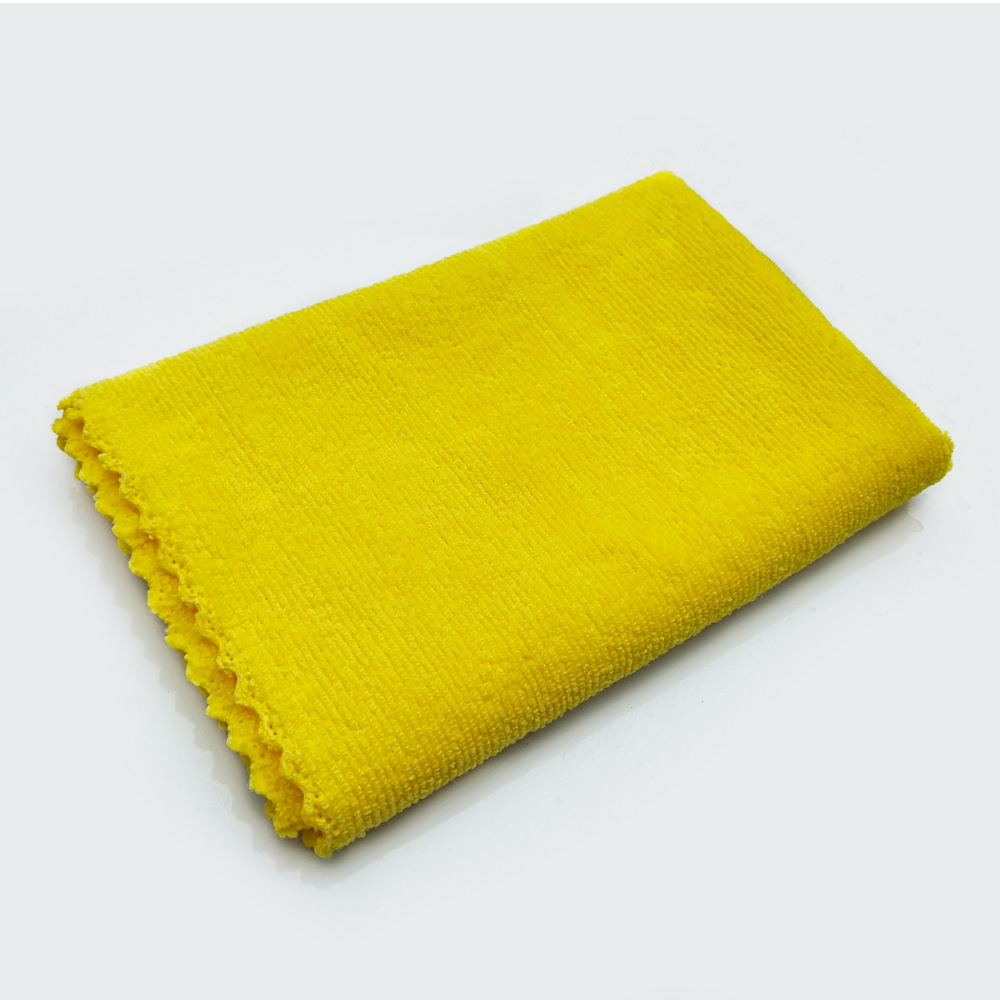 Ultra-Fine Fiber Waxing Car Wash Towel Special Thickened Polishing Towel for Wiping Cars Absorbent Cloth Large Crystal Plated Square Towel