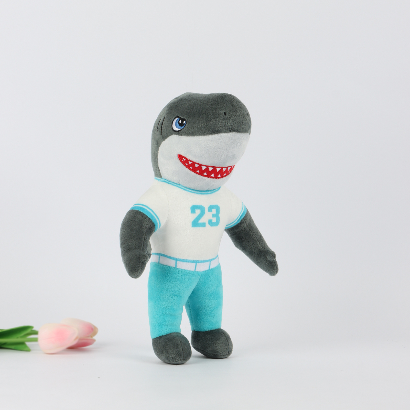 现货gregs deadly draft greg white shark plush鲨鱼毛绒玩具新