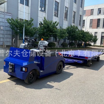 普尔夫15吨重型大吨位座驾式电动牵引车头牵引头拖头同轨迹拖车