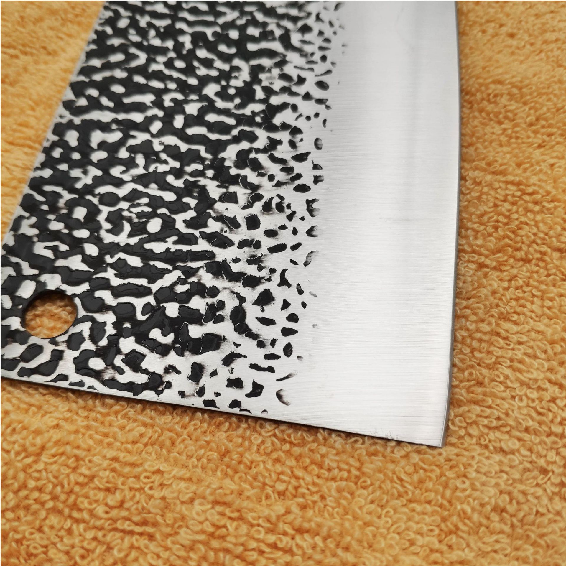 不锈钢锤纹锻打复古菜刀厨房家用斩切刀锋利切片刀酒店用刀 knife