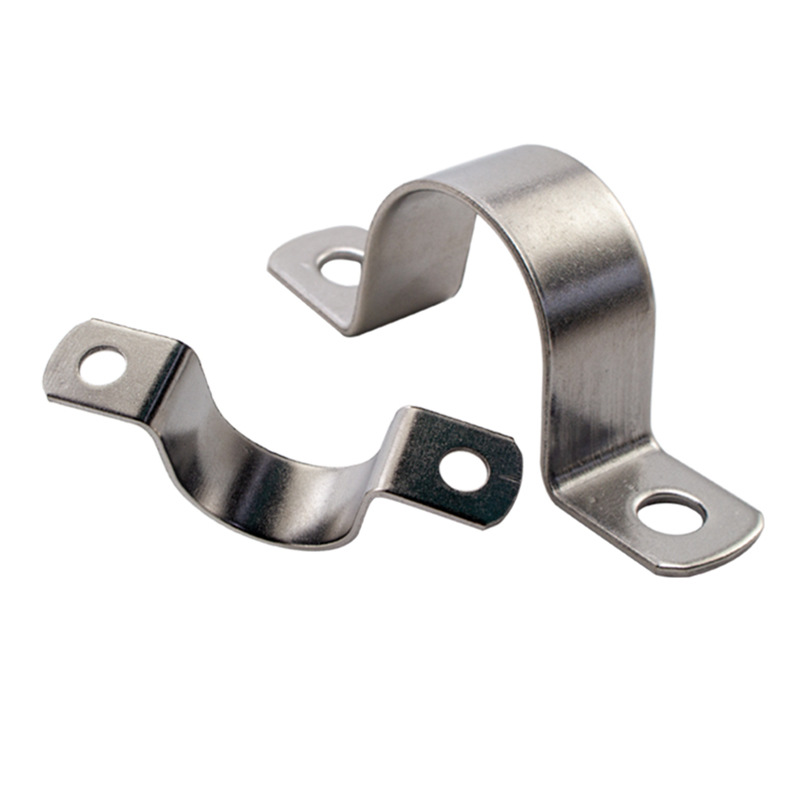 厂家供应304不锈钢加厚骑马卡 加厚胶条骑马卡 加厚单耳骑马卡