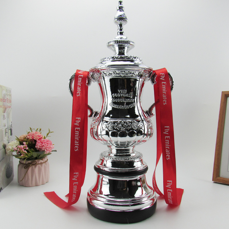 英格兰足总杯足球奖杯电镀树脂工艺品比赛球迷用品品-
