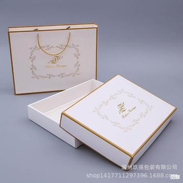 服装手提袋包装盒浴巾毛巾礼盒套装现货围巾纸盒纸袋盒子设计批发
