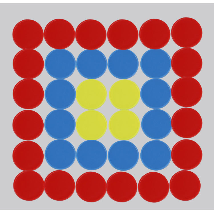 虹升教学用彩色计数片25mm塑料圆片小学一年级数学课程教材学生用