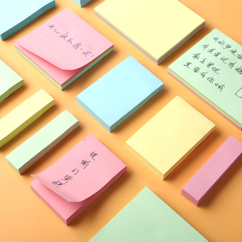 日天彩色便利贴现货可撕学生创意索引贴便签纸文具用品便签本