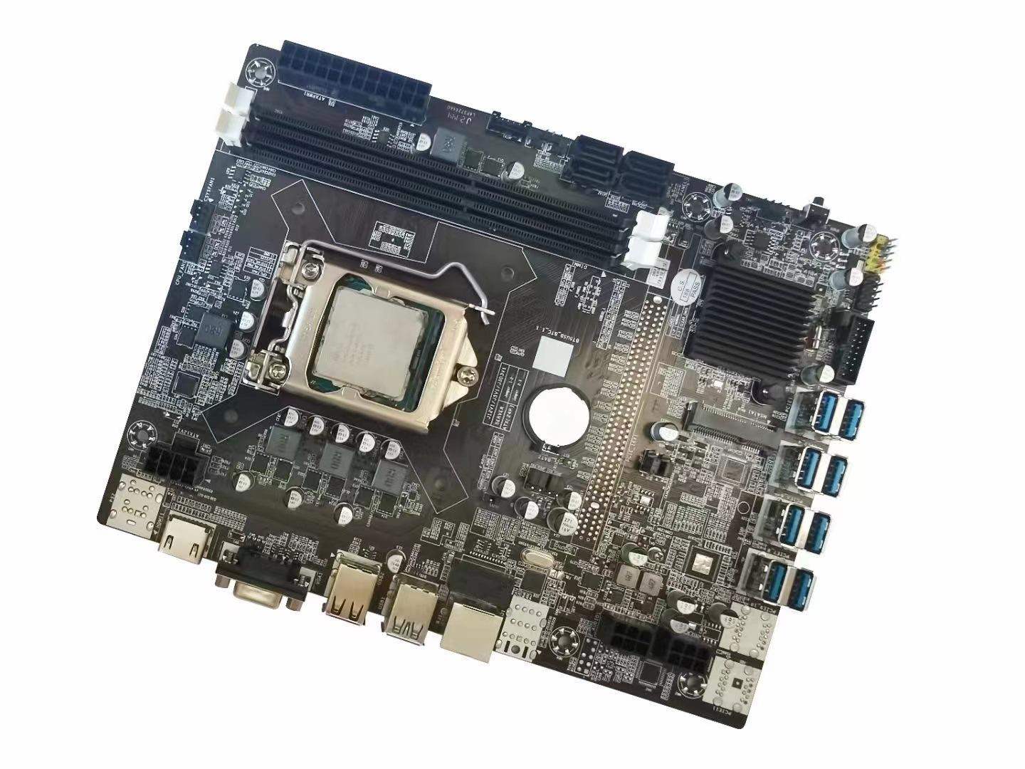 现货b75-btc-8p主板eth主板可插8个显卡b75-btc-8p多显卡