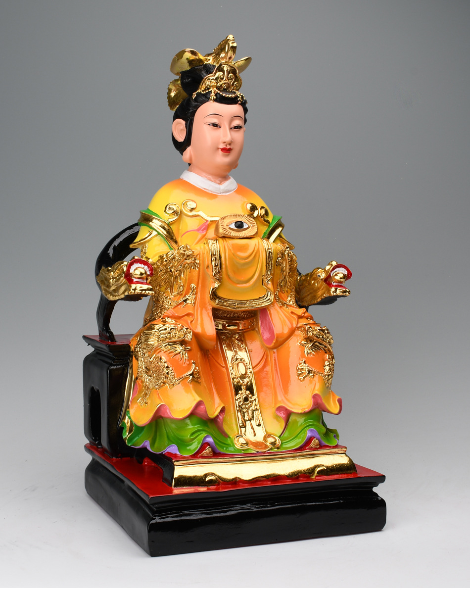 供奉居家用摆件七彩眼光娘娘佛像眼光圣母神像树脂16寸眼光娘娘