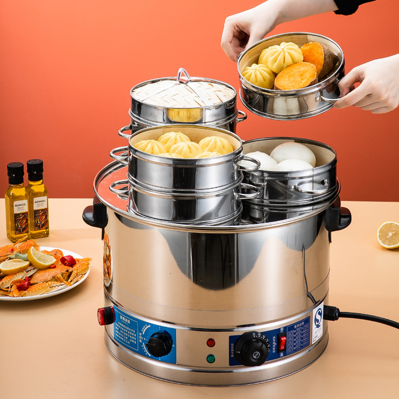 台式蒸包炉商用电热蒸包子机早餐店小笼包蒸锅小型馒头饺点心蒸炉