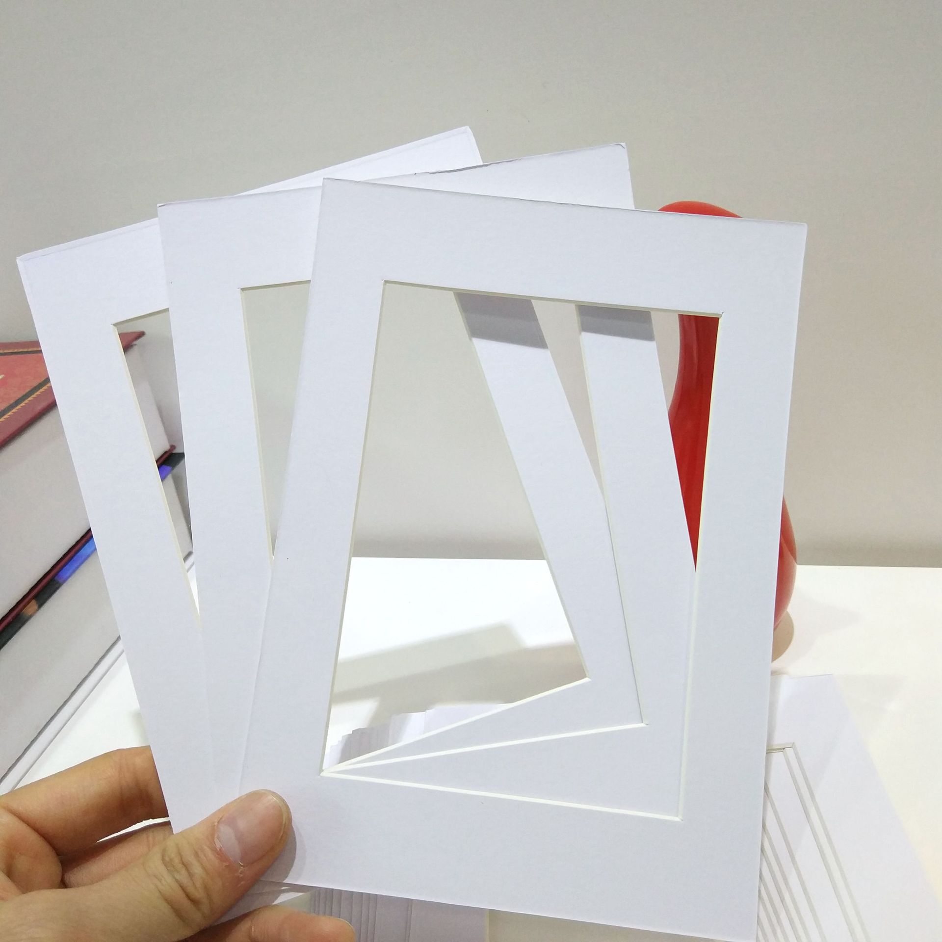 相框内衬卡纸7寸20寸a4 a3 4k 8k正方形白色内衬画框相框专用批发