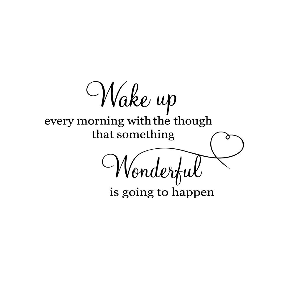 wake up拉丁文英文诗可移除墙贴卧室书房背景墙批发墙贴纸mu1392p