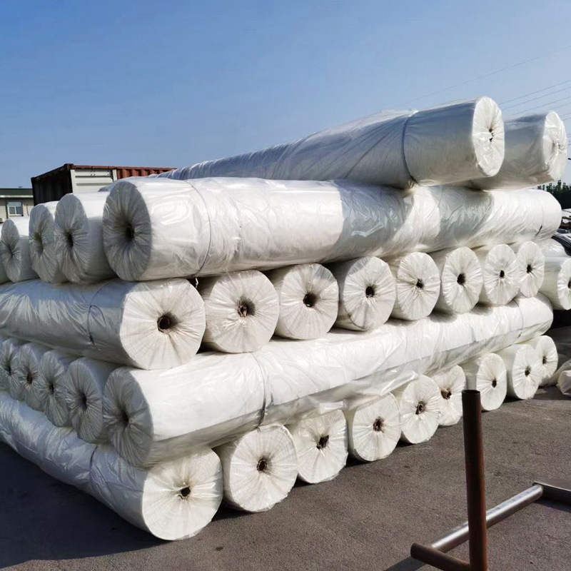 长丝土工布白色聚酯纤维无纺布公路养护隧道隔离长丝土工布