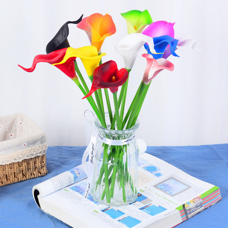 Cross-Border Artificial Flower Eva Mini Common Calla Home Decoration Wedding Photography Layout Handle Flower Fake Flower