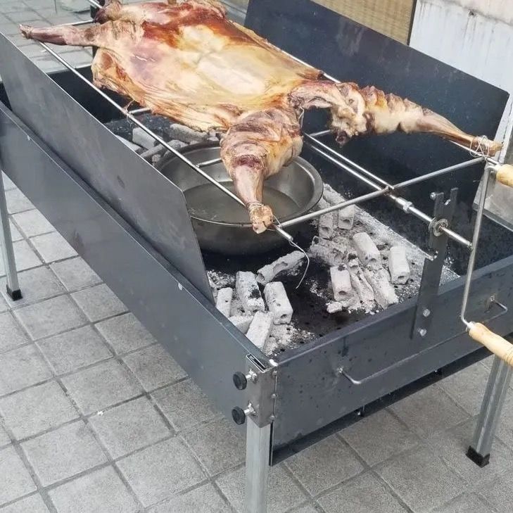烤全羊炉子烧烤车加厚户外家用烤肉烤羊腿农家乐翻转烤乳猪碳烤箱