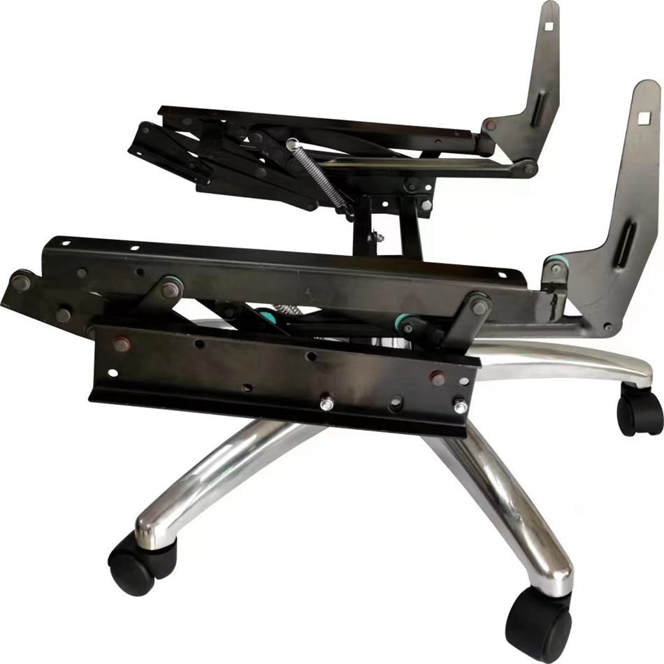 d62 午休椅功能铁架手动办公椅伸缩架配件办公椅手动功能沙发铁架