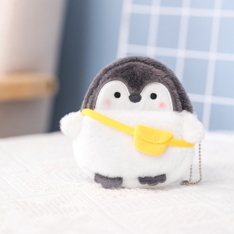 可爱卡通毛绒零钱包随身硬币包杂物小包包钥匙挂件耳机收纳包