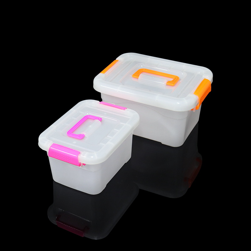 塑料收纳箱桌面加厚透明收纳盒车载储物箱整理箱玩具箱零食盒收纳